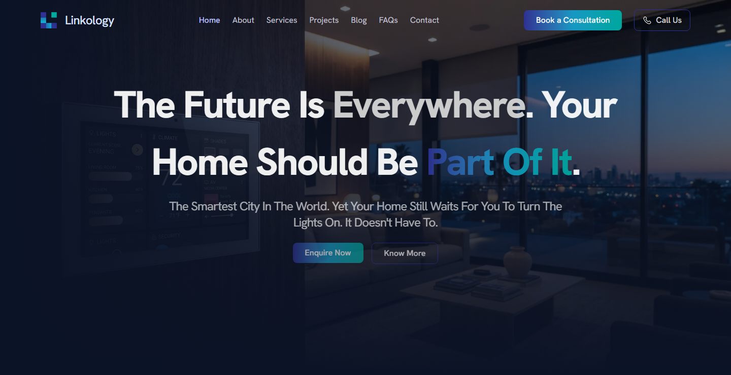 Linkology homepage